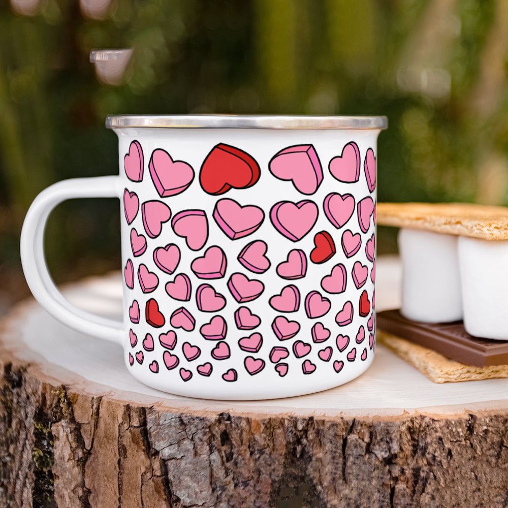 Candy Hearts Camp Mug - Loftipop