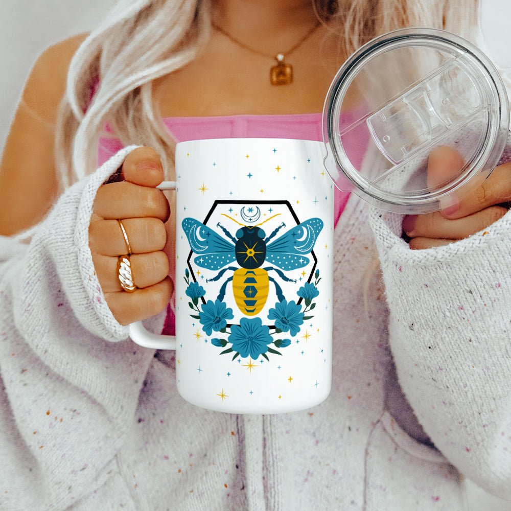 Celestial Bee Insulated Travel Mug - Loftipop