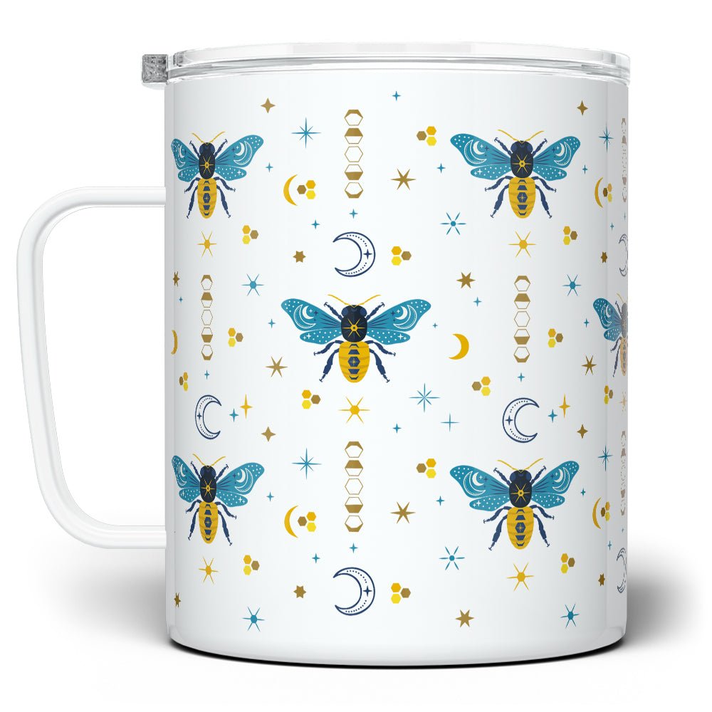Celestial Bee Pattern Insulated Travel Mug - Loftipop