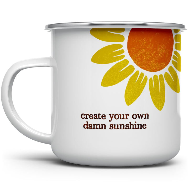 Create Your Own Damn Sunshine Camp Mug - Loftipop