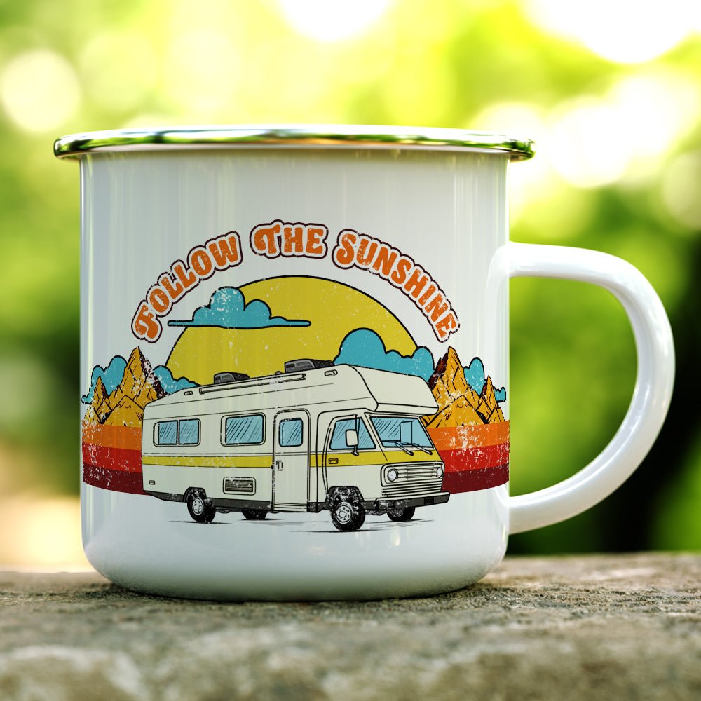 Follow The Sunshine Camp Mug - Loftipop