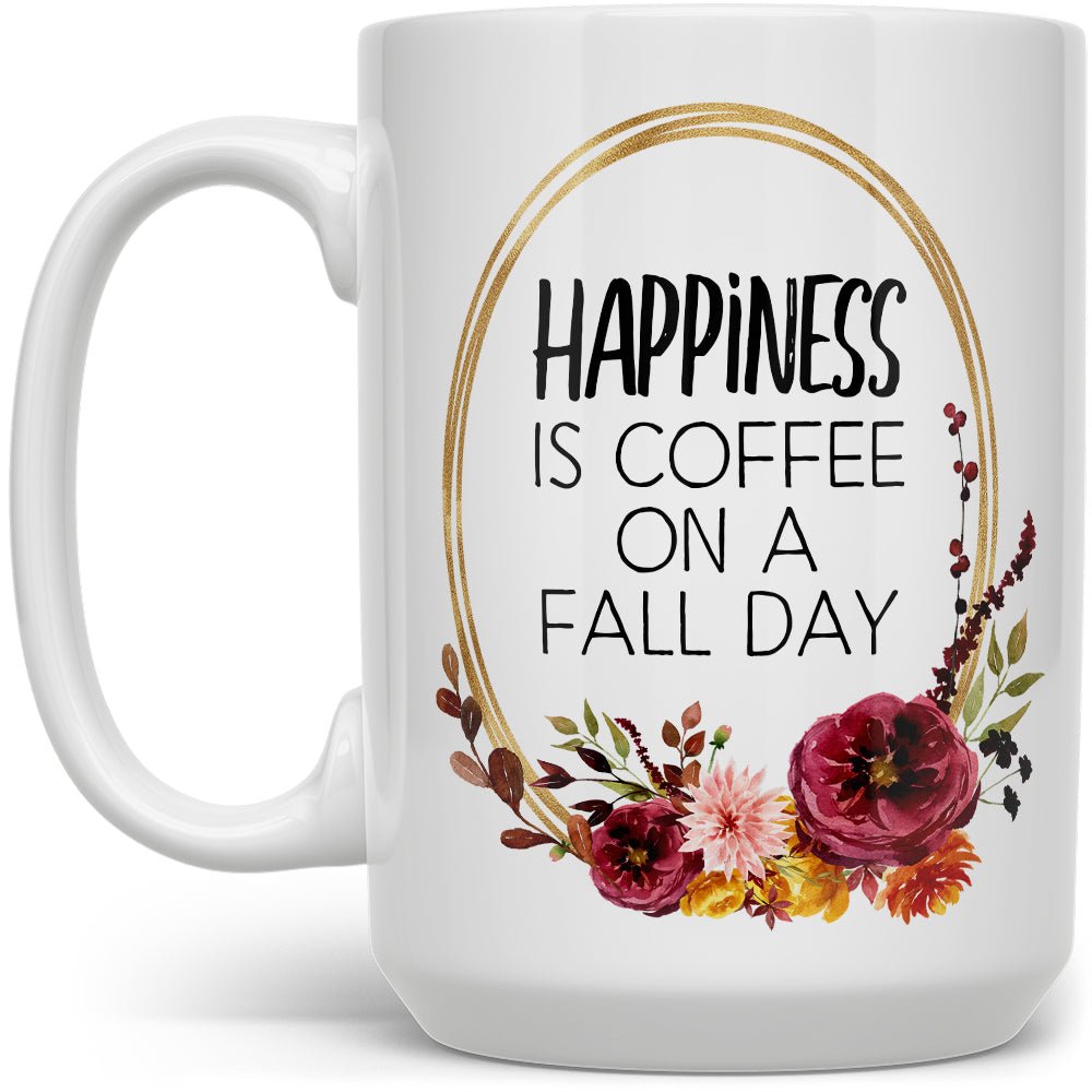 Happiness is Coffee on a Fall Day Mug - Loftipop