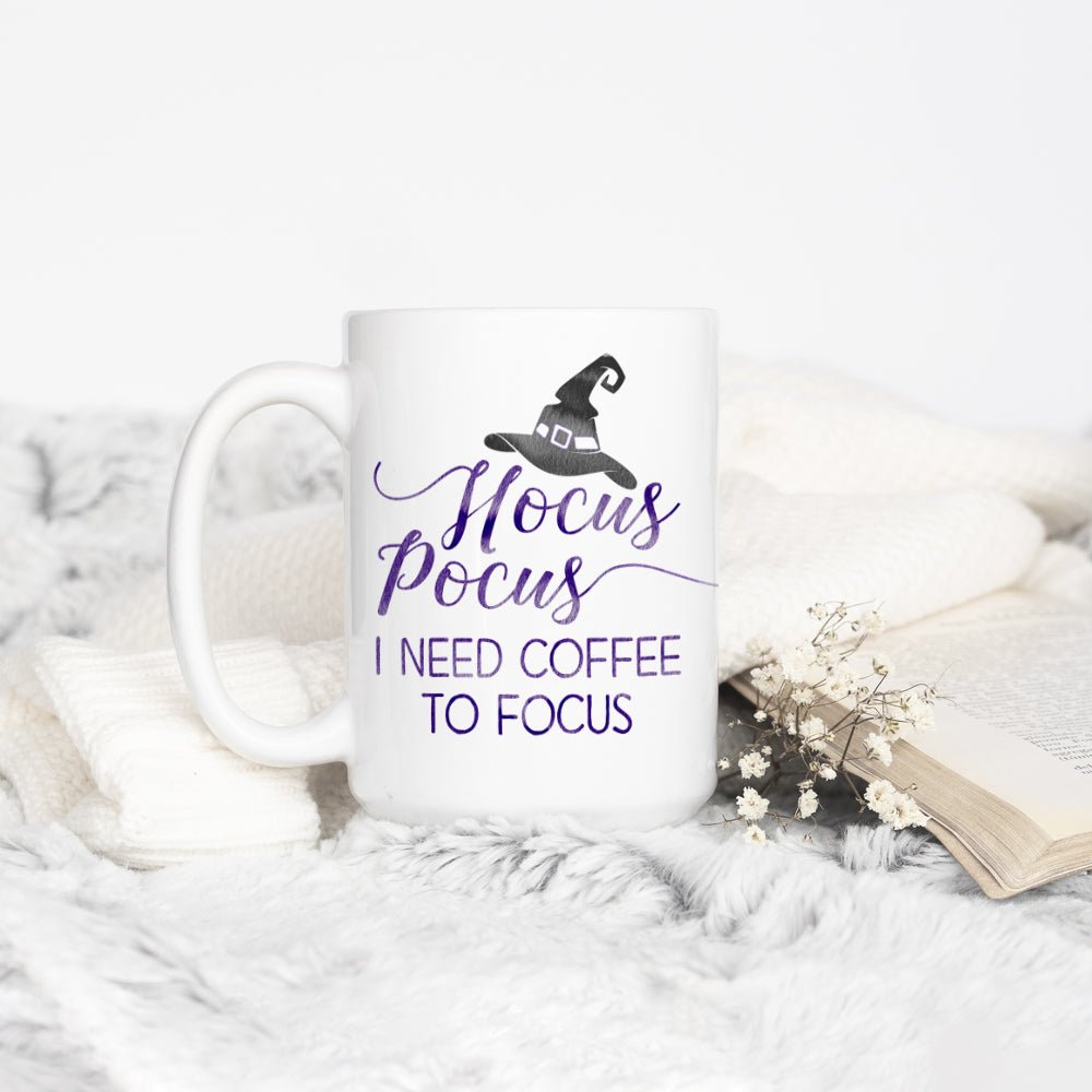 Hocus Pocus I Need Coffee to Focus Mug - Loftipop