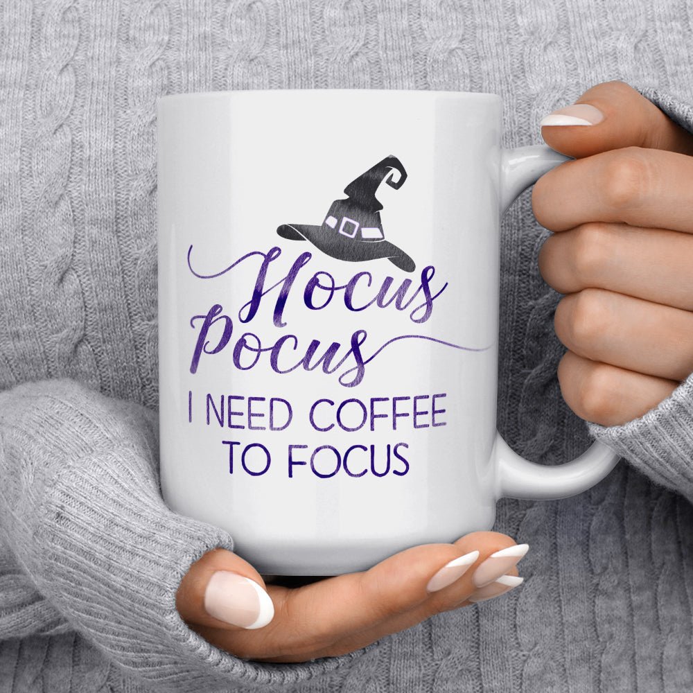 Hocus Pocus I Need Coffee to Focus Mug - Loftipop