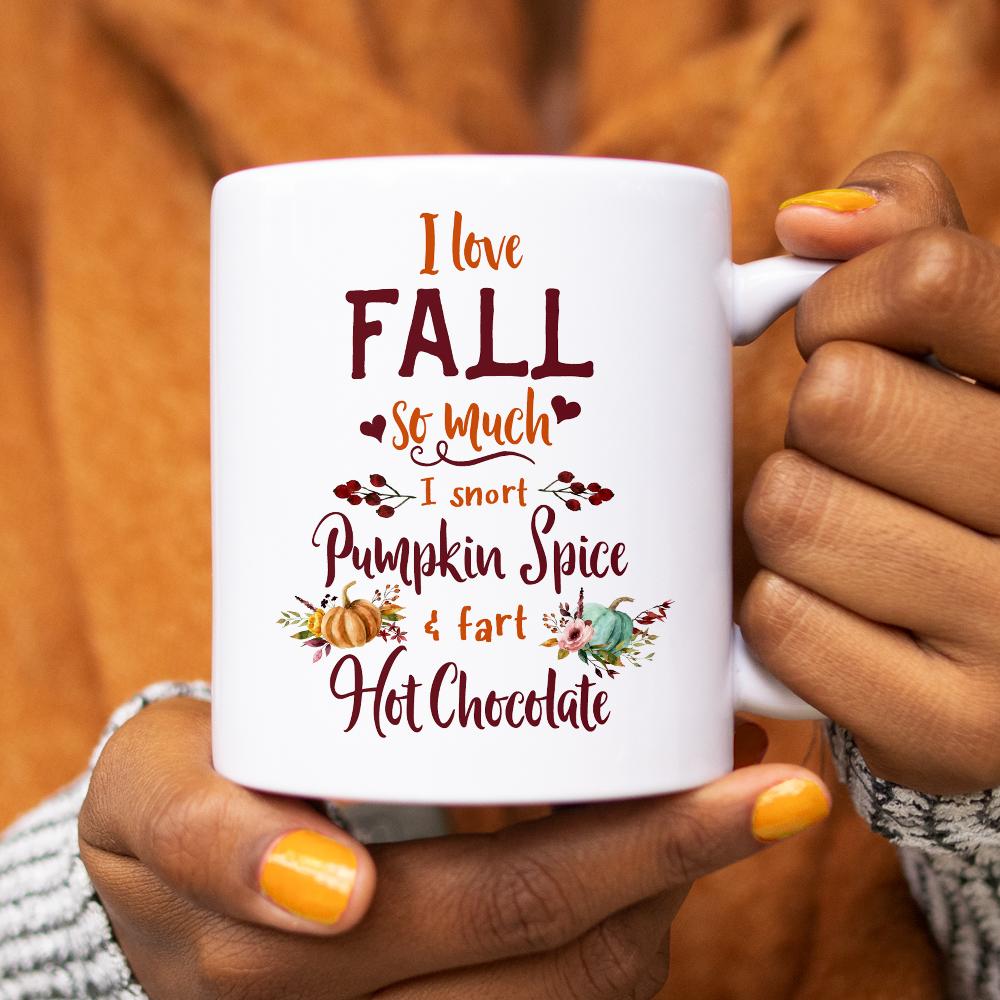 Fall Coffee Mug, Fall Lovin Kinda Girl, Pumpkin Mug, Cool Fall