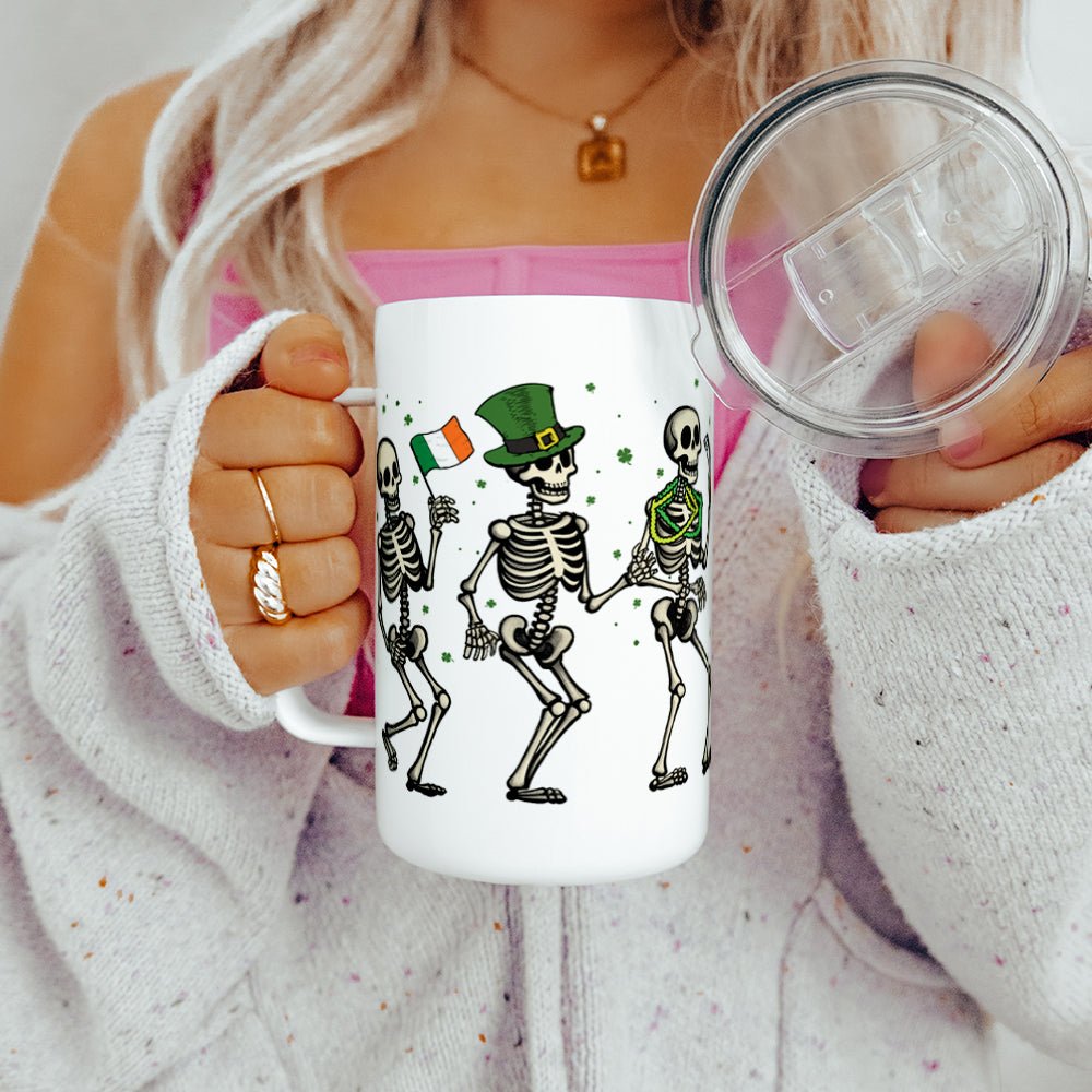 Irish Dancing Skeletons Insulated Travel Mug - Loftipop