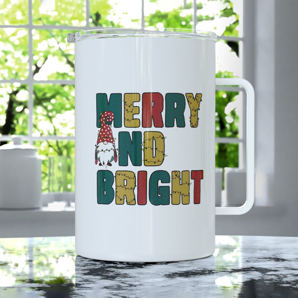 Merry and Bright Insulated Travel Mug - Loftipop