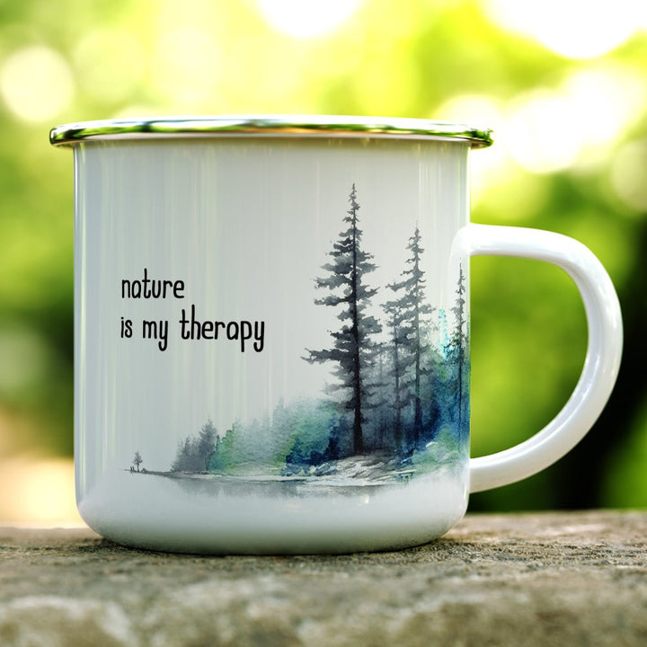 Nature is My Therapy Camp Mug - Loftipop