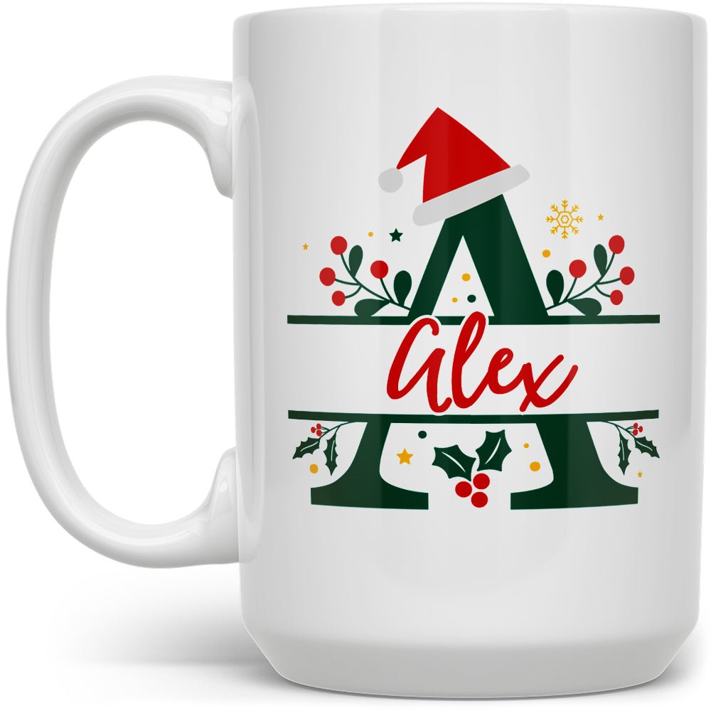 Personalized Christmas Name and Initial Mug - Loftipop