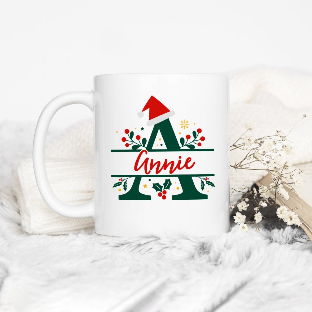Personalized Christmas Name and Initial Mug - Loftipop