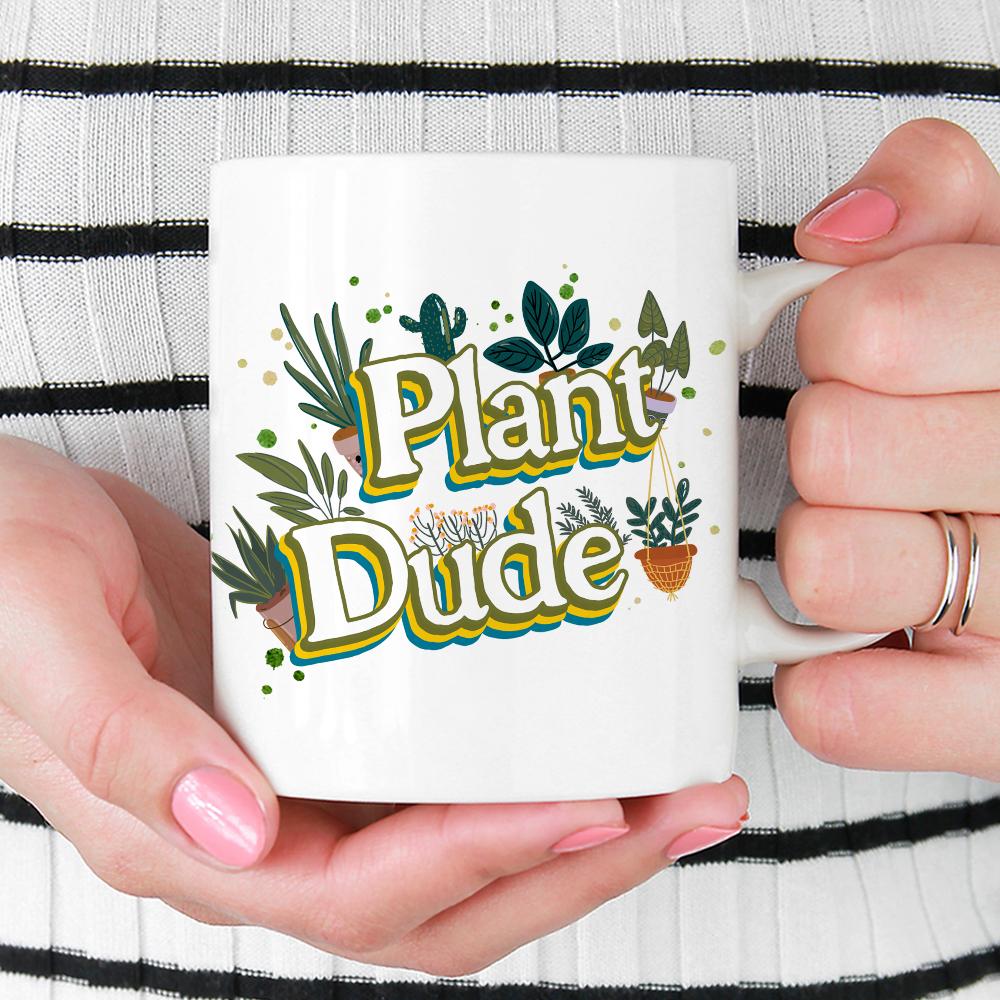 Plant Dude Mug held by hands - Loftipop
