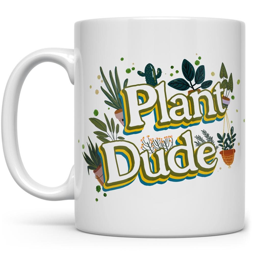 Plant Dude Mug with cactus and other plants - Loftipop