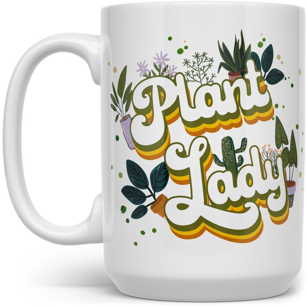 Plant Lady Mug on a white background - Loftipop