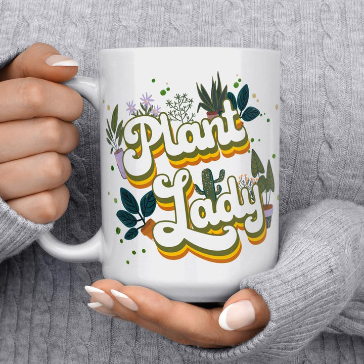 Plant Lady Mug held by hands - Loftipop