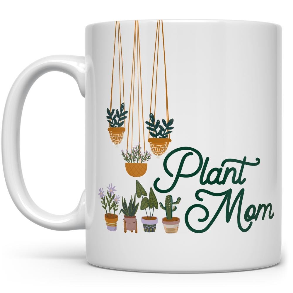 Plant Mom Mug with plants on it - Loftipop