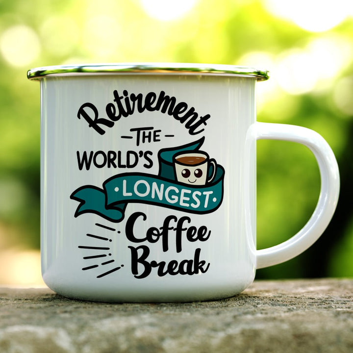 Retirement The World's Longest Coffee Break Camp Mug - Loftipop