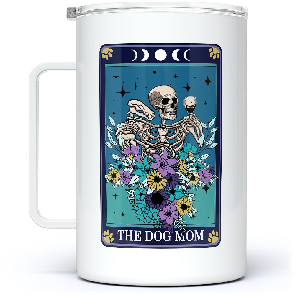 The Dog Mom Tarot Card Insulated Travel Mug - Loftipop