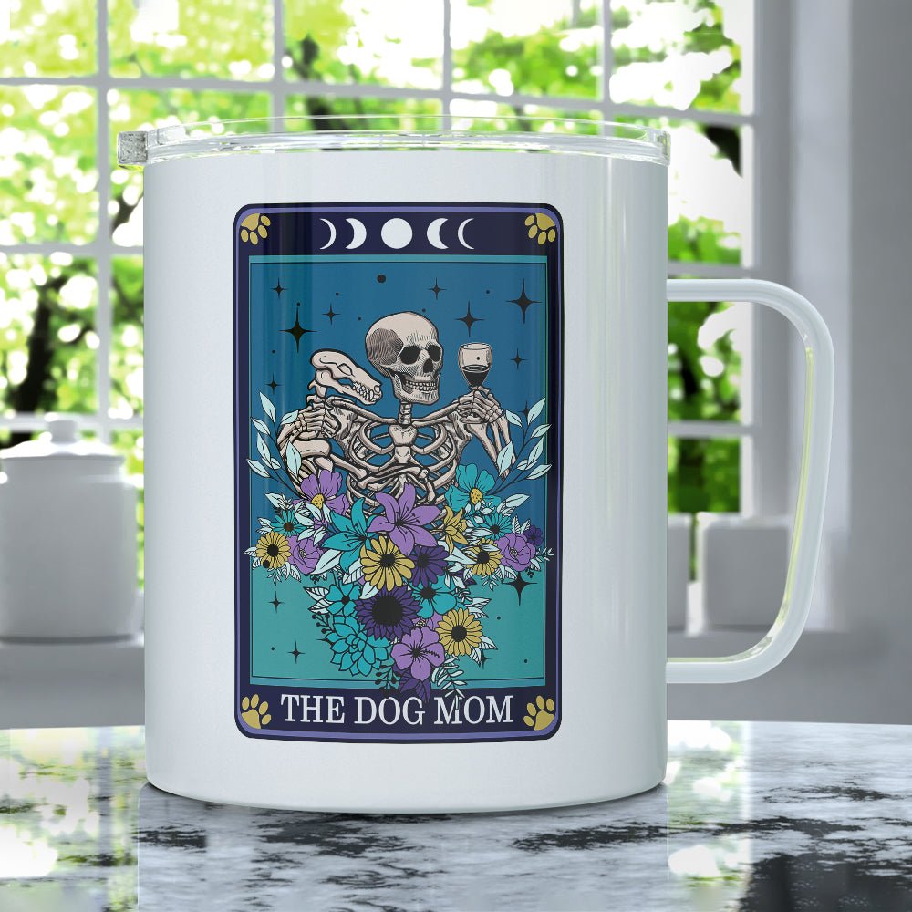 The Dog Mom Tarot Card Insulated Travel Mug - Loftipop