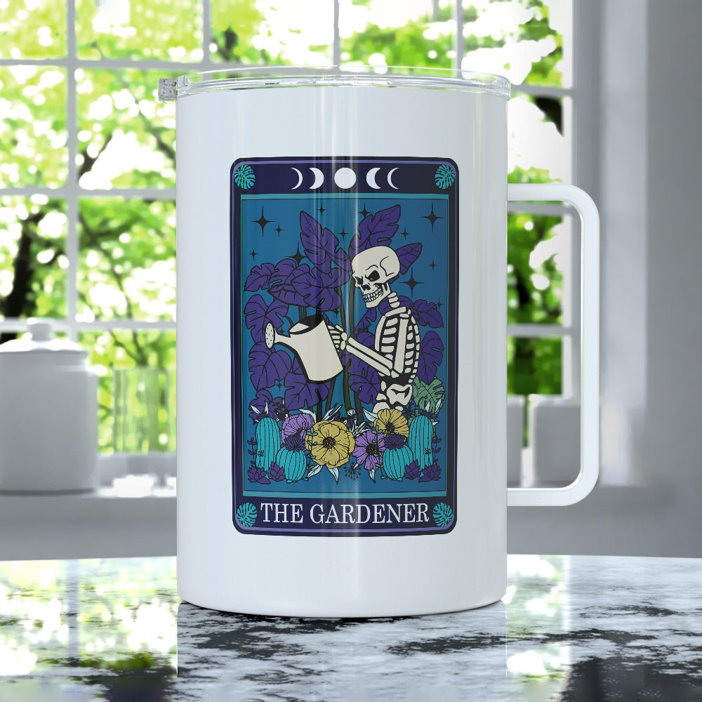 The Gardener Tarot Card Insulated Travel Mug - Loftipop