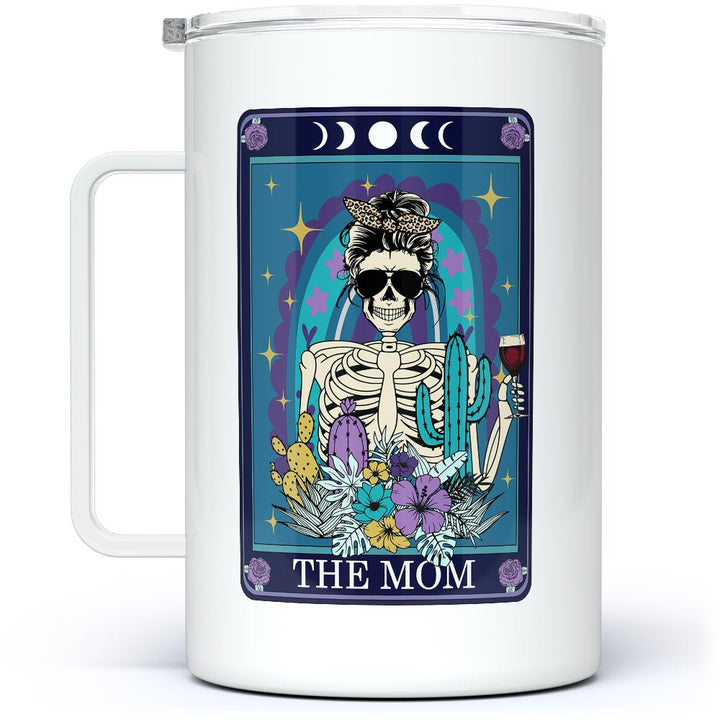 The Mom Tarot Card Insulated Travel Mug - Loftipop