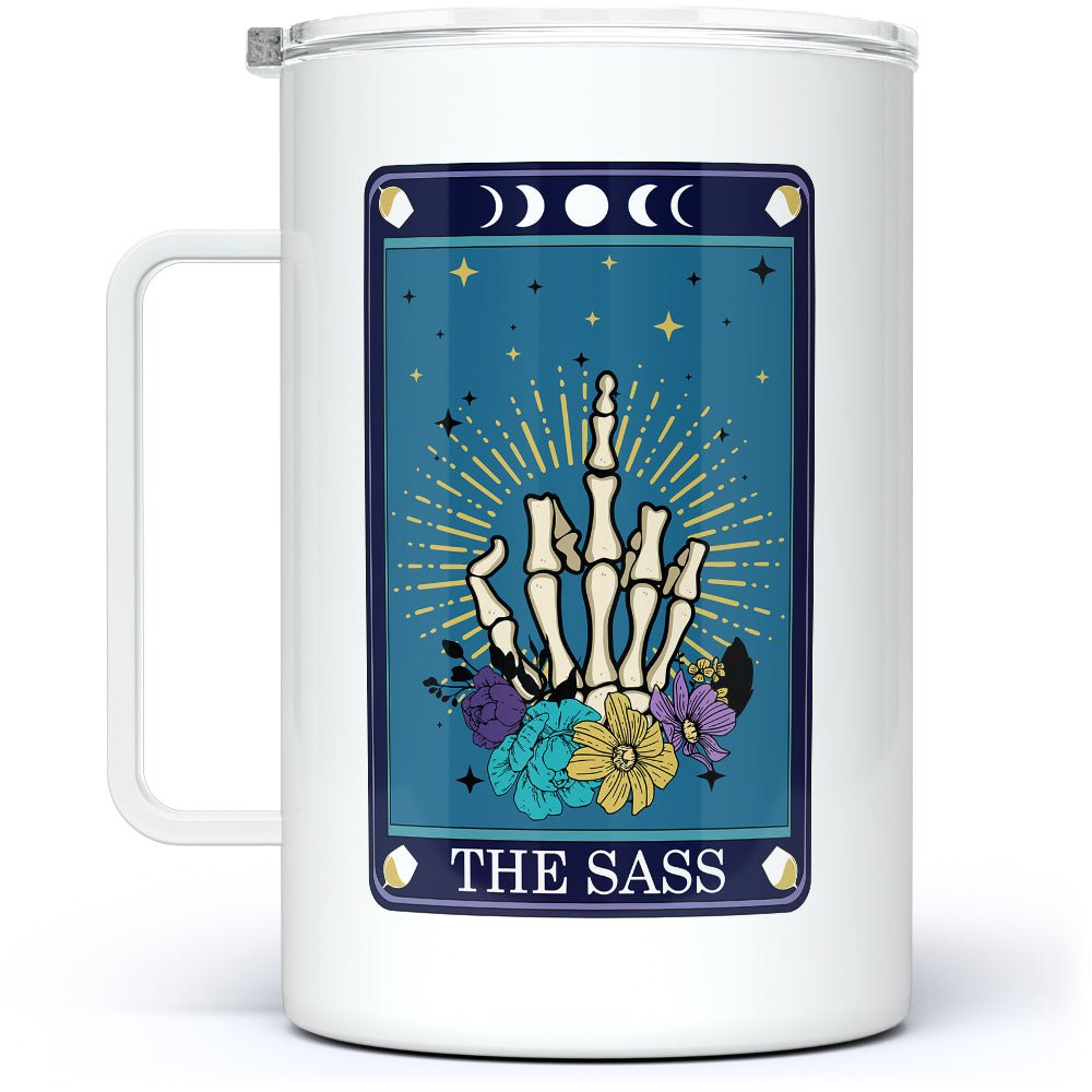 The Sass Tarot Card Insulated Travel Mug - Loftipop