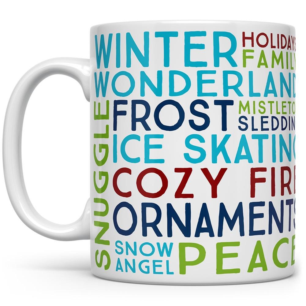 Winter Christmas Holiday Mug with winter sayings on it - Loftipop
