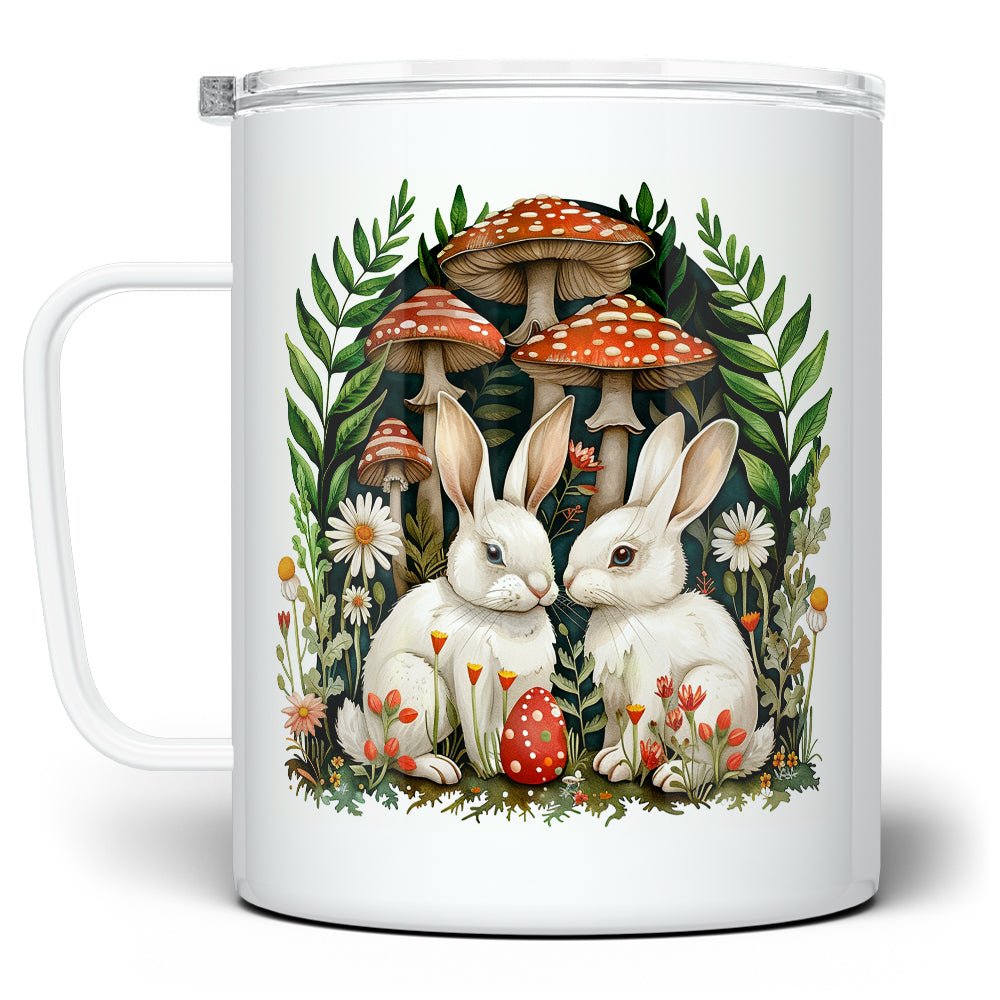 Woodland Bunnies Insulated Travel Mug - Loftipop