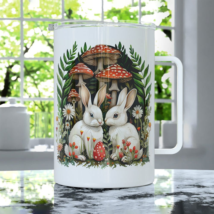 Woodland Bunnies Insulated Travel Mug - Loftipop
